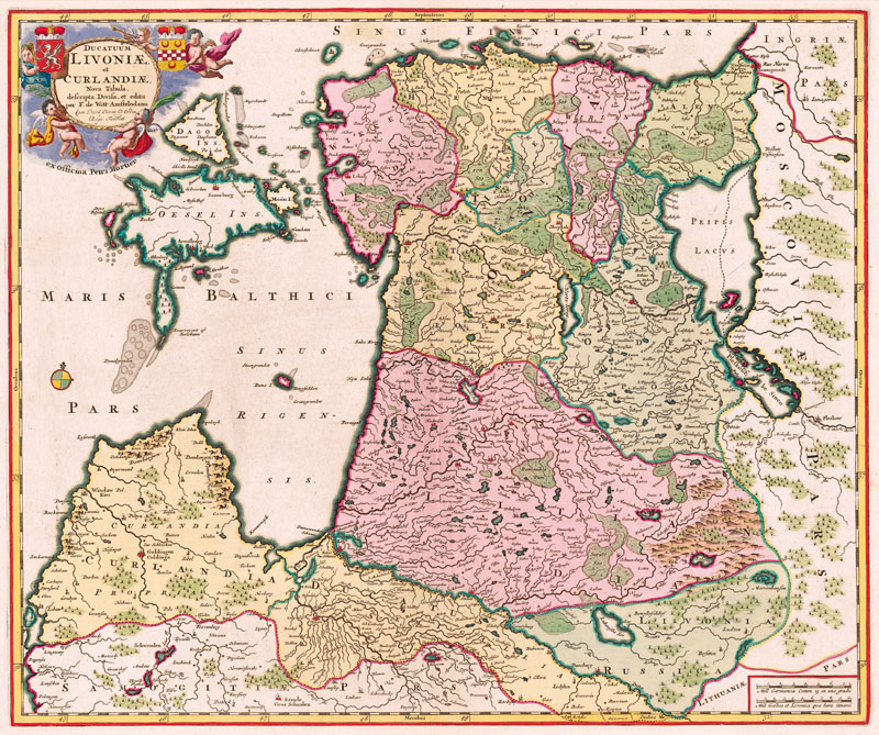 Livonia Curlandia 1706 De Witt-Mortier